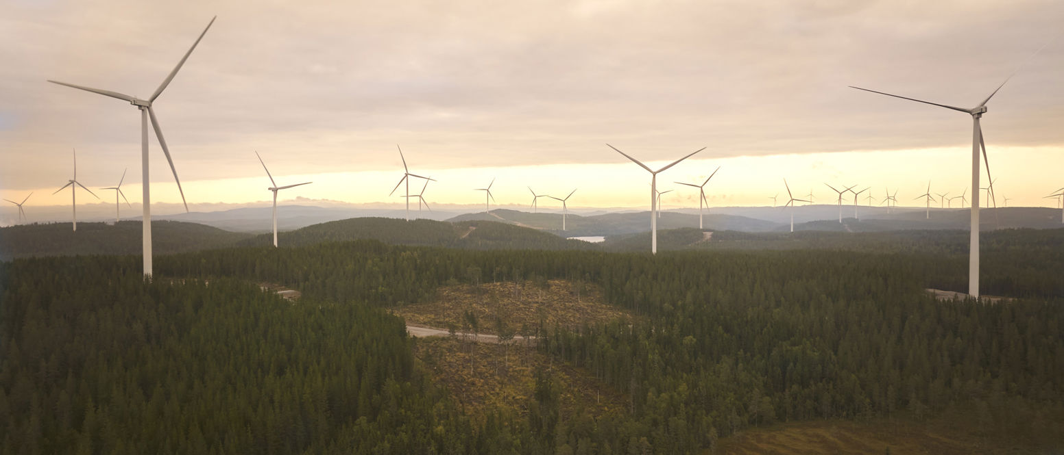 Wind farm in Sweden 